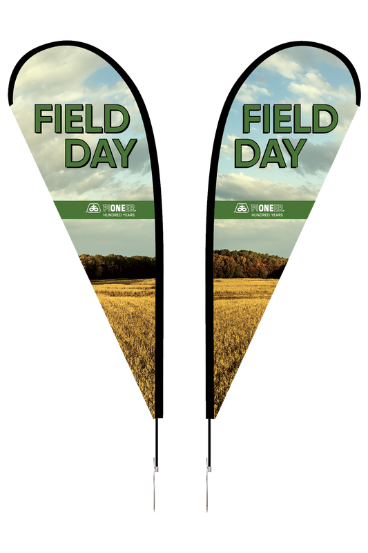 Field Day 8' Double Sided Teardrop Banner w/ Hardware Set
